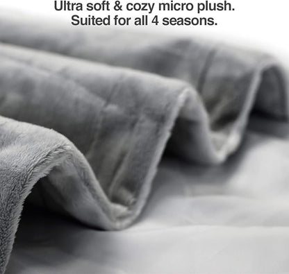 PetFusion Premium Dog & Cat Blanket | Ultra Soft Pet Blanket Available in Plush or Quilted; 2 Colors (Grey; Brown) | Perfect for Small Dogs & Large Dogs