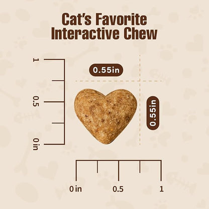 Get Naked Digestive Health Crunchy Cat Treats 2.5oz - Chicken Flavor, Grain-Free Cat Probiotics for Indoor Cats, Supports Healthy Digestion, Dental Health & Immunity, Made in The USA