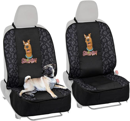 BDK Scooby Doo Waterproof Car Seat Covers for Dogs, 2 Pack Front Seat– Heavy Duty Black Oxford Automotive Front Seat Protector for Pets, Interior Covers for Auto Truck Van SUV