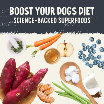 Health Extension SuperBites Freeze-Dried Raw Salmon Meal Mixer for Dogs, (3.5 oz, 99.2 g) – Premium Blend with Raw Proteins and Superfoods for Optimal Nutrition