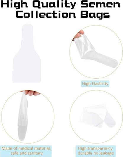 REDDOUDOU 5 Set AI Artificially Inseminate Dog Kit, Artificial Breeding Pipette Canine Semen Collection Sleeves Med/Lg AI Breeding Kit,Includes lubricating Jelly
