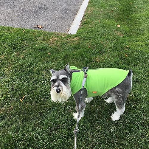 Gooby Zip-Up Fleece Dog Sweater, Lime, X-Large