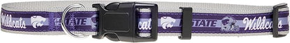 Pets First Collegiate PET Collar New Version Kansas State Wildcats Dog Collar, Size Large. Best Sports Team Color for Dogs & Cats. A Shiny & Colorful Dog & Cat Collar Licensed by The NCAA
