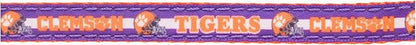 Pets First Collegiate PET Collar New Version Clemson Tigers Dog Collar, Size Small. Best Sports Team Color for Dogs & Cats. A Shiny & Colorful Dog & Cat Collar Licensed by The NCAA