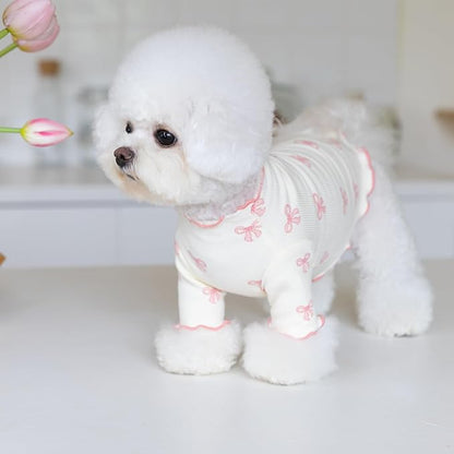 Small Dog Clothes Extra Small Dogs Spring Summer Dress Cute Soft and Breathable Outfits for Female Chihuahua Shih Tzu Yorkshire Puppy Cats (Pink, X-Small)