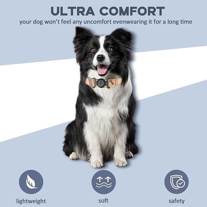 GPS Tracker for Dogs, Mini GPS Cat Tracker, IPX8 Waterproof GPS Trackers for Cats with Holder, No Monthly Fee, Work with Apple Find My(iOS Only), Smart Trackers for Dogs-Black-3