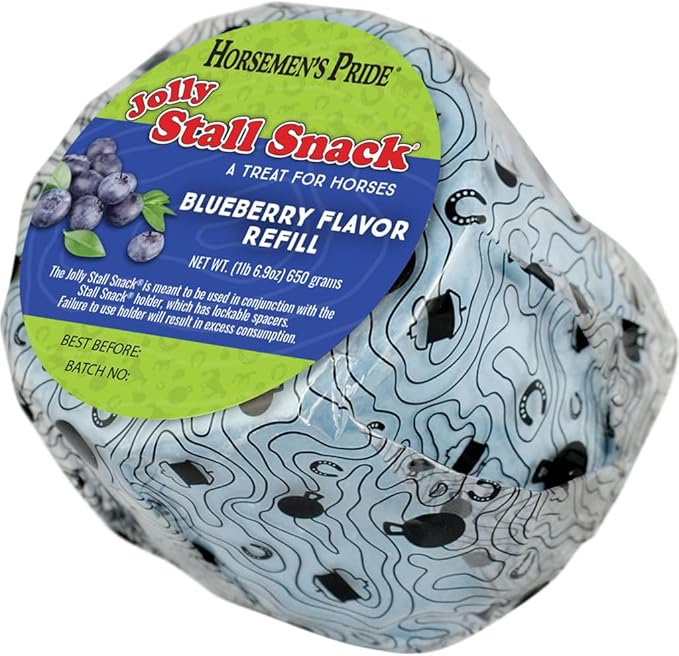 Horsemen's Pride Stall Snack Treat Refill for Horses; Blueberry Flavor