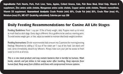 Fresh Is Best Pork Freeze Dried Dog Food – Raw Dog Food Toppers for Puppies & Adult Canines – High-Protein Freeze Dried Pork in Resealable Zipper Bag – Made in the USA – 8 oz