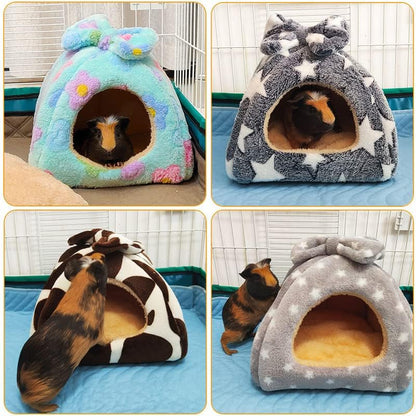 Guinea Pig Bed, Hideout House for Small Animals, Warm & Cozy