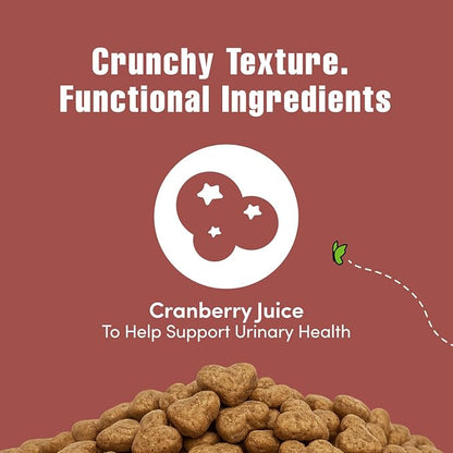 Get Naked Urinary Cat Health Treats with Cranberry & Real Chicken 6oz | Crunchy, Grain-Free, Natural Urinary Tract & Dental Care | Supports UT Support & Fresh Breath | Made in The USA