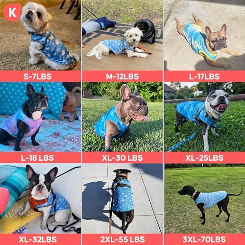 KYEESE 2Pack Dog Shirt for Large Dogs Soft Breathable T-Shirts, Pink+Grey