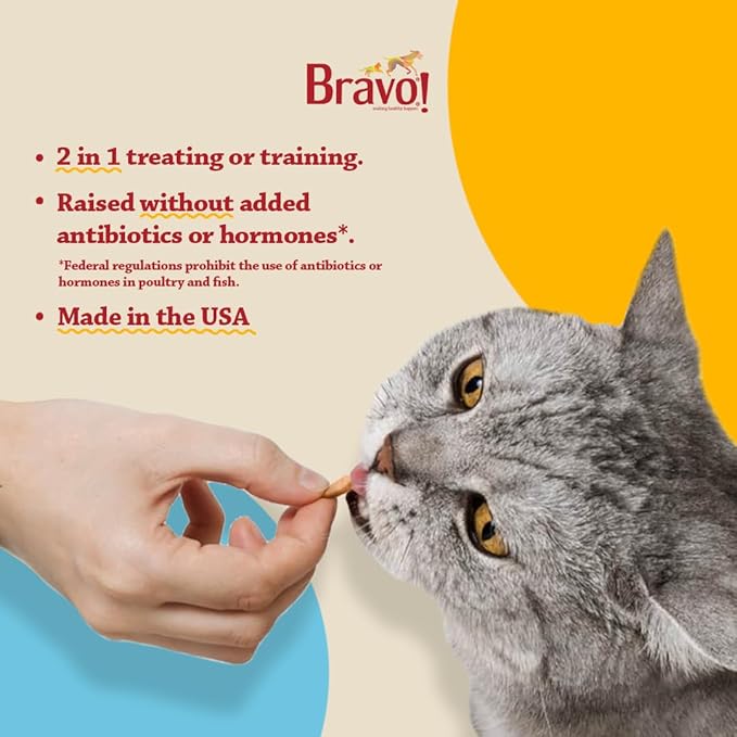 Bravo! Healthy Medleys Mariner's Medley Freeze Dried Cat Treats, Salmon, Whitefish and Shrimp, 0.75 Ounce, Grain Free, Gluten Free