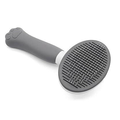 Cat Brush for Shedding for Indoor Cats & Dog Brush for Shedding - Perfect for Long & Short Haired Pets,Pet Brush for Dogs and Cats - Deshedding & Grooming Tool (Gray)