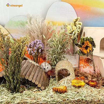 Niteangel Natural & Soft Hamster Bedding Mate: Air-Dried Flowers & No-Add