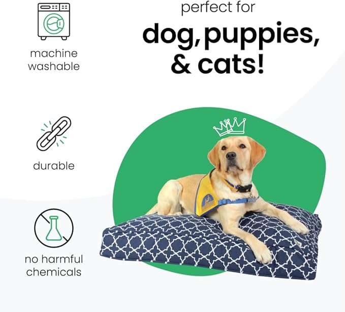 Molly Mutt Small Dog Bed Cover - Romeo & Juliet Print - Measures 22”x27”x5’’ - 100% Cotton - Durable - Breathable - Sustainable - Machine Washable Dog Bed Cover