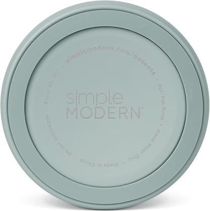 Simple Modern Stainless Steel Pet Water Bowl for Dogs & Cats | Insulated Stainless Steel Food Bowls for Dog Cat | No Tip No Slip BPA Free | Bentley Collection | Medium (4 Cups) | Sea Glass Sage