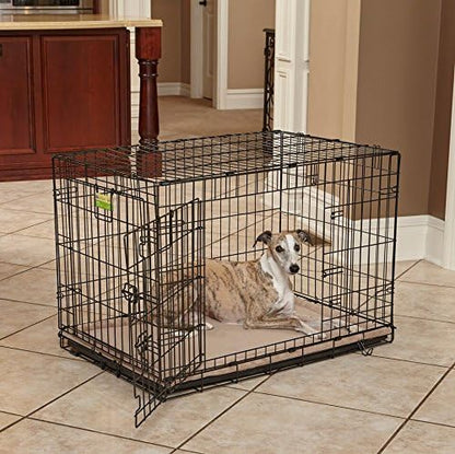 MidWest Homes for Pets Intermediate QuietTime Taupe Micro Terry Pet Bed, Ultra-Soft & Cushioned Crate Pad for 36-inch Crates, Machine Washable