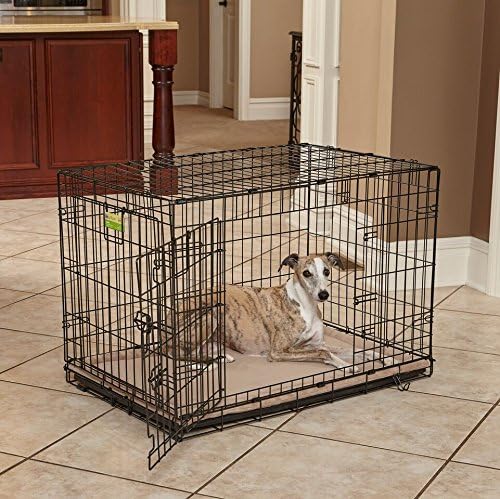 MidWest Homes for Pets Intermediate QuietTime Taupe Micro Terry Pet Bed, Ultra-Soft & Cushioned Crate Pad for 36-inch Crates, Machine Washable