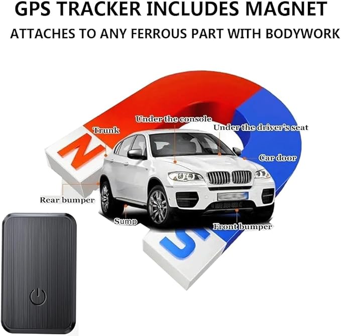 GPS Tracker for Vehicles - Tracking Devices for Cars Hidden, Tracker Device for Vehicles No Monthly Fee, Magnetic Car Tracker Device Real-Time Location, No Subscription, for Cars Kids Pet Trucks