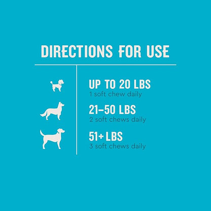 VetIQ 8-in-One Multifunctional Supplement for Dogs, Supports Hip & Joint, Urinary Tract, Immune System, Skin Health and Heart Health, Soft Chews, Made in the USA, 60 Count