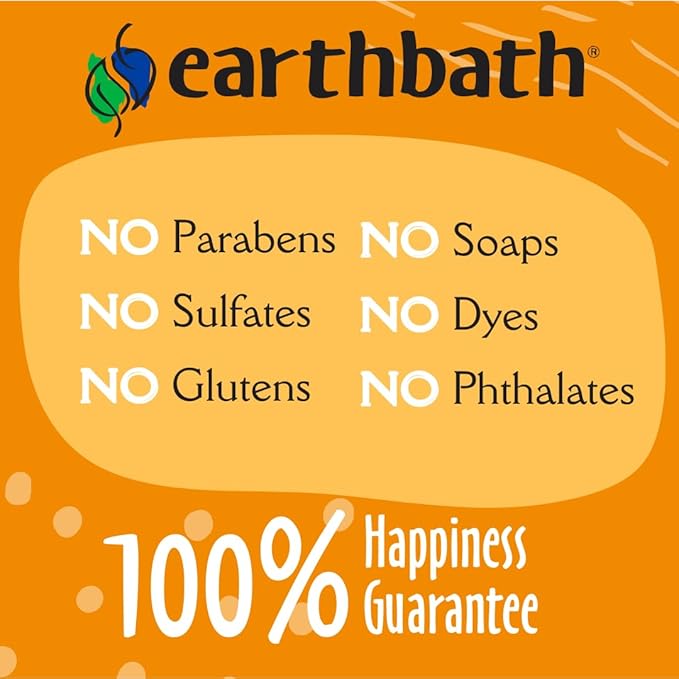 earthbath, Oatmeal & Aloe Dog Shampoo - Oatmeal Shampoo for Dogs, Itchy, Dry Skin Relief, Dog Wash, Made in USA, Cruelty Free, Fragrance Free Pet Shampoos - 16 Oz (1 Pack)