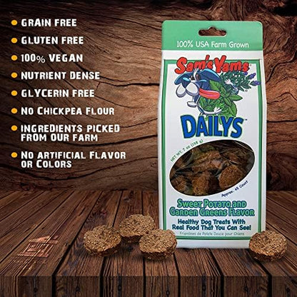 Front Porch Pets Sam's Yams Dailys Sweet Potato and Garden Green Flavor