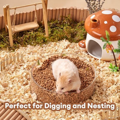 BUCATSTATE Cork Bedding 12.35OZ, Natural Hamster Bedding