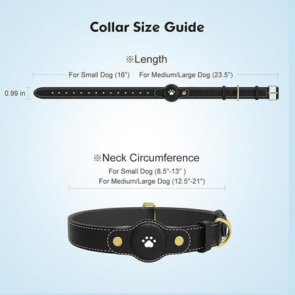 GPS Tracker for Dogs – Smart Dog Collar & Pet Tracker with Real-Time Location, No Monthly Fee, Unlimited Range (iOS & Android) – Fits Small to Large Dogs(Locator Included) (Black)
