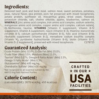 Merrick Premium Grain Free Dry Adult Dog Food, 22 lb Bag