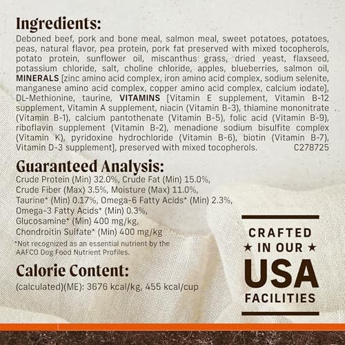 Merrick Grain Free Premium Beef Sweet Potoato Dry Adult Dog Food 10lb Bag