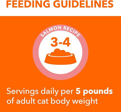IAMS Perfect Portions Grain Free Wet Cat Food Pate, Healthy Adult Cat Food Wet, Salmon Pate, 2.6 oz. (24 Twin Packs)