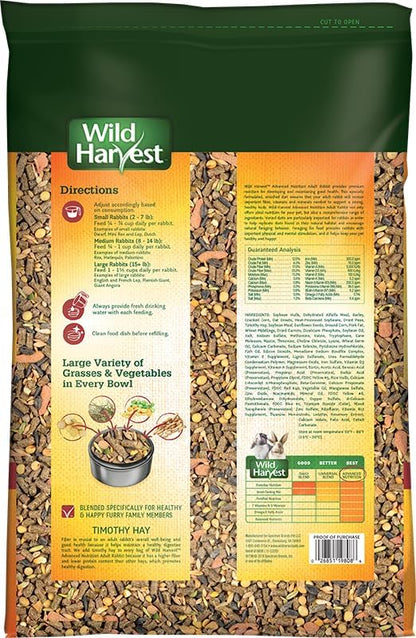 Wild Harvest Advanced Nutrition Diet For Adult Rabbits, 8 Lbs