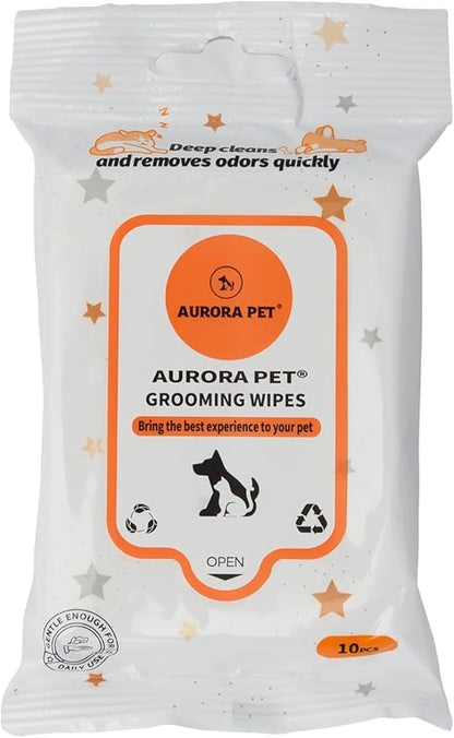 Aurora Pet Variety Pack (5) Natural YUMS Cat Treats (Salmon, Tuna, Chicken, Shrimp, Catnip) 2.1-oz Each with AuroraPet Wipes