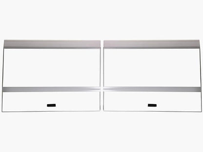 H2Pro Glass Canopy 2 Piece Set for Aqueon & All Glass only 75/90/110 Gallon 48x18 Aquarium Fish Tank (Each Piece Measure 22.08 x 16.57 x 0.16in)