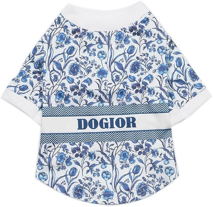 Luxury Designer Dog T Shirt – Trendy Puppy Clothes for Small Dogs, Fashion Pet Tee for French Bulldogs & Chihuahuas, Everything Chic Dog Apparel
