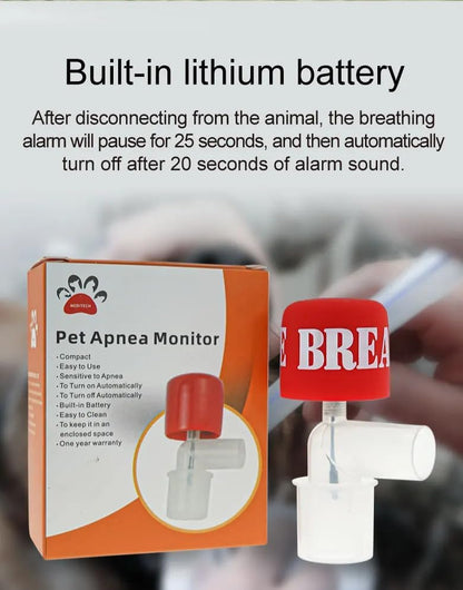 Pet Apnea Monitor, Veterinary Anesthesia Respiratory Alarm, Easy to use，Easy to Clean，Support Pets of Various Weights to use，Design Compact，Pet Hospital and Good Assistant for Veterinarians