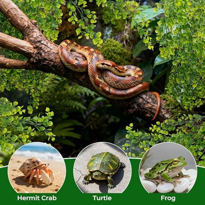 RAINFLOW 2PCS Fake Hanging Plants - Artificial Reptile Habitat Vines