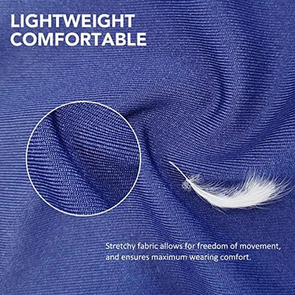 Harrison Howard Super Comfort Stretchy Fly Mask Large Eye Space with UV Protection Soft on Skin with Breathability Navy Blue S