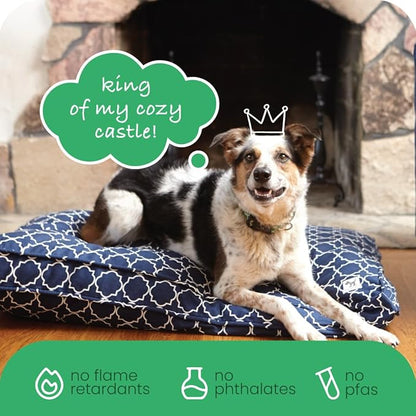 Molly Mutt Huge Dog Bed Cover - Romeo & Juliet Print - Measures 36”X45”X5”- 100% Cotton - Durable - Breathable - Sustainable - Machine Washable Dog Bed Cover (Dd35Ac)