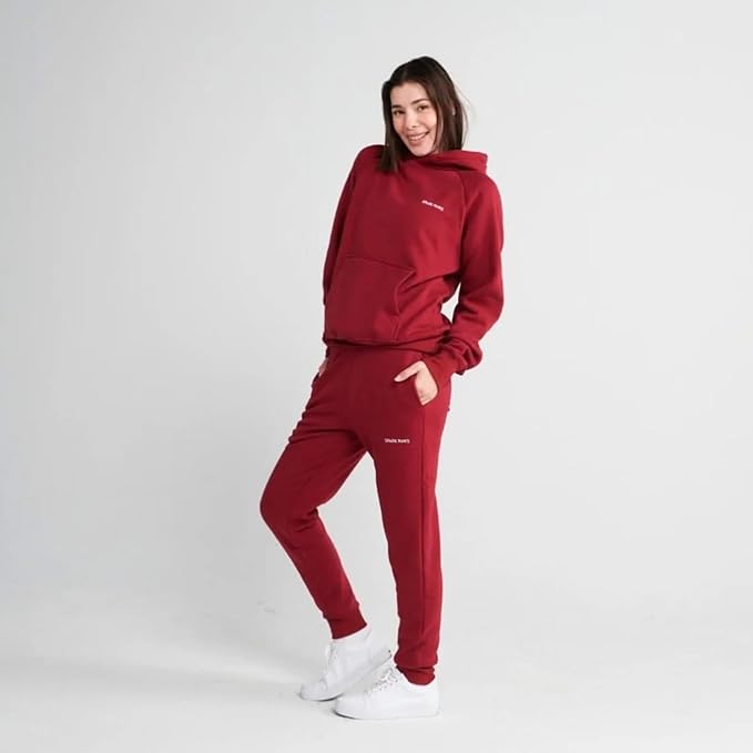 Spark Paws Human Hoodie - Premium Quality, Buttery Soft, Superior Comfort and Fit, Calming Fleece Interior, Suitable for All Styles - Burgundy - M