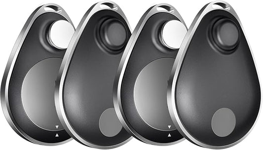 Utag GPS Tracker for Kids,4pcs Key Finder Works with Apple Find My (iOS only),Privacy Protection, Lost Mode, Waterproof,Bluetooth Tracker for Children, Seniors, Pets, Backpack (Black)