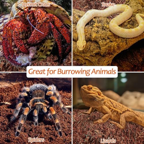 Riare 2 Pack Natural Coconut Fiber Substrate, Coco Coir Reptile Bedding