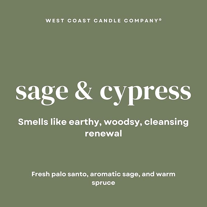 Pet Safe Wax Melts for Dogs | Non Toxic Soy Wax Melts | Natural, Paraffin-Free, Clean Burning | Odor Eliminating Wax Cubes | Sage & Cypress