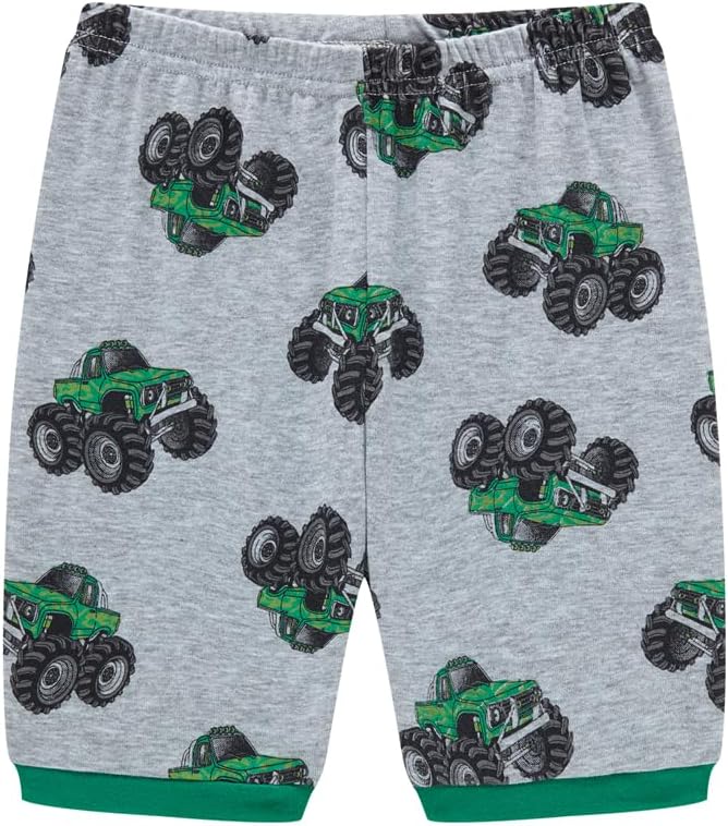 Popshion Boys Pajamas 100% Cotton Toddler Clothes Summer Pjs for Boy Planet Dinosaur Sleepwear Kids Short Sets 2-10 Years