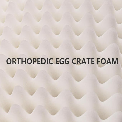 Patas Lague Orthopedic Jumbo Dog Bed for Extra Large Dogs 56''X40'', Waterproof Soft Warm Comfortable Egg Crate Foam Jumbo Pet Beds Mat with Removable Washable Cover and Nonskid Bottom, Pink