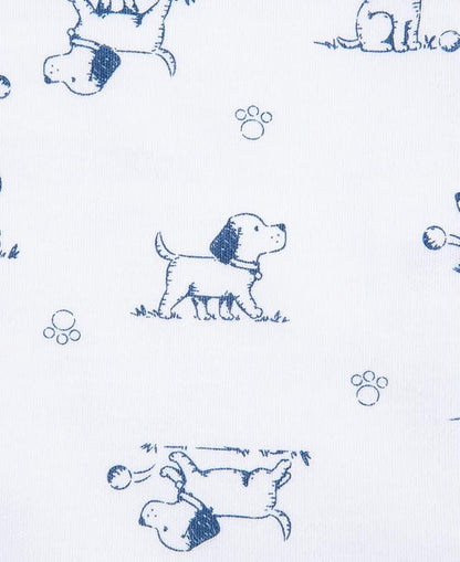 Little Me Blankets for Baby Boys' Puppy Toile Swaddling Receiving Blanket
