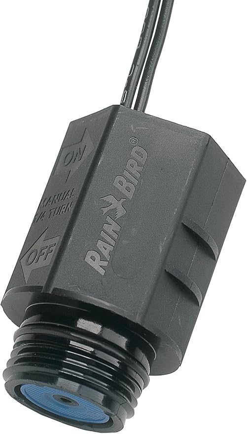 Rain Bird CPF100 In-Line Automatic Sprinkler Valve with Flow Control, 1" Threaded x Female, Black