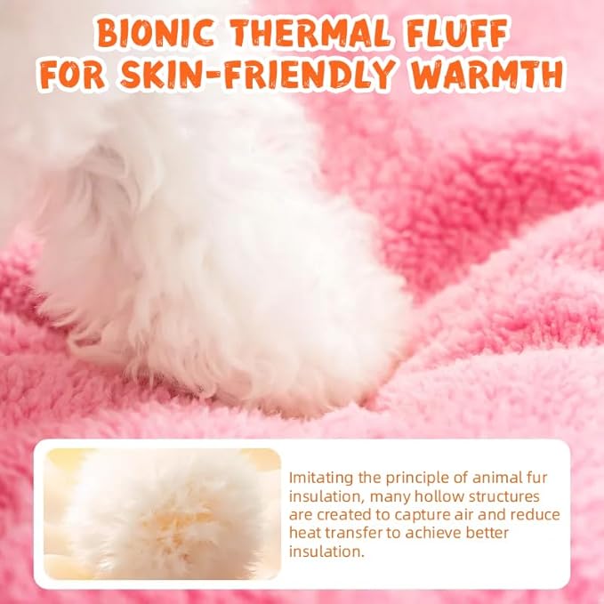 Calming Dog Cat Bed, Anti-Anxiety Donut Warming Cozy Soft Round Bed, Machine Washable, Fluffy Faux Fur Plush Cushion Bed for Small Medium Dogs and Cats