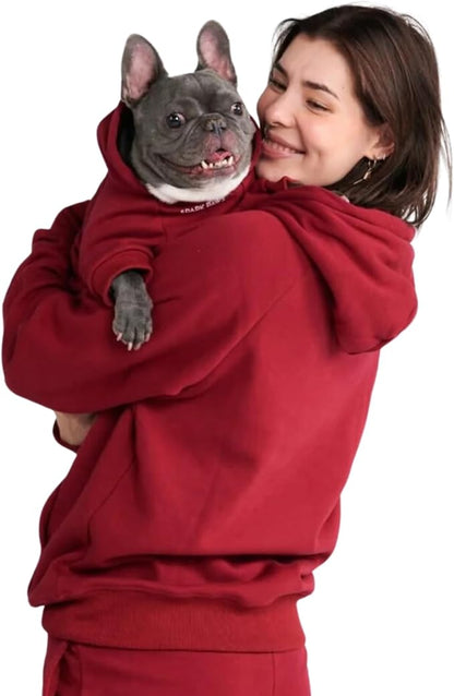 Spark Paws Human Hoodie - Premium Quality, Buttery Soft, Superior Comfort and Fit, Calming Fleece Interior, Suitable for All Styles - Burgundy - S