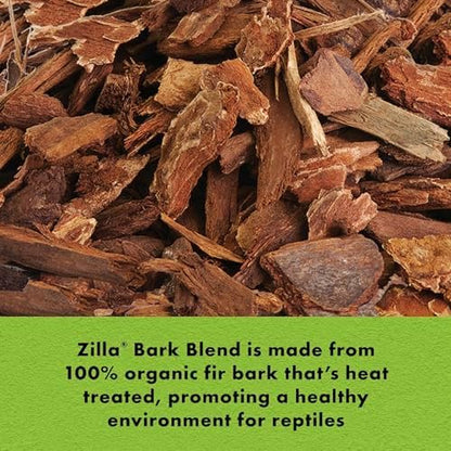 Zilla Reptile Terrarium Bedding, Reptile Substrate, Bark Blend, 24 Quart